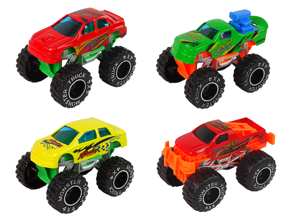 Terrain Cars Resorak Monster Truck Vehicle Set Various Colours 9 pcs.