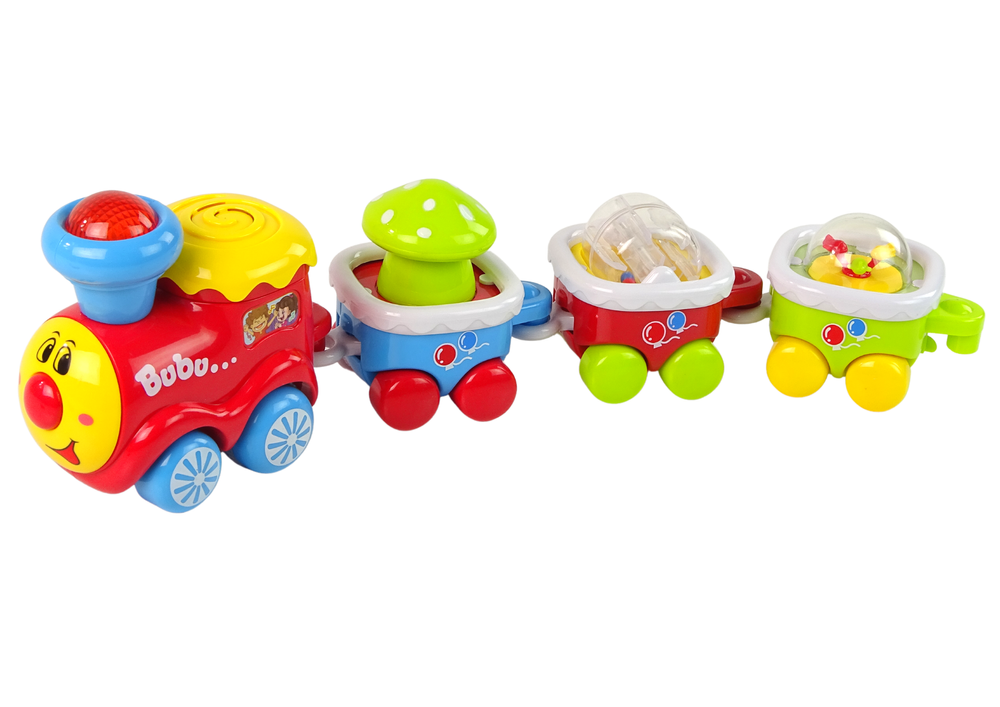 Colourful Educational Train for Toddlers  Light and sound effects