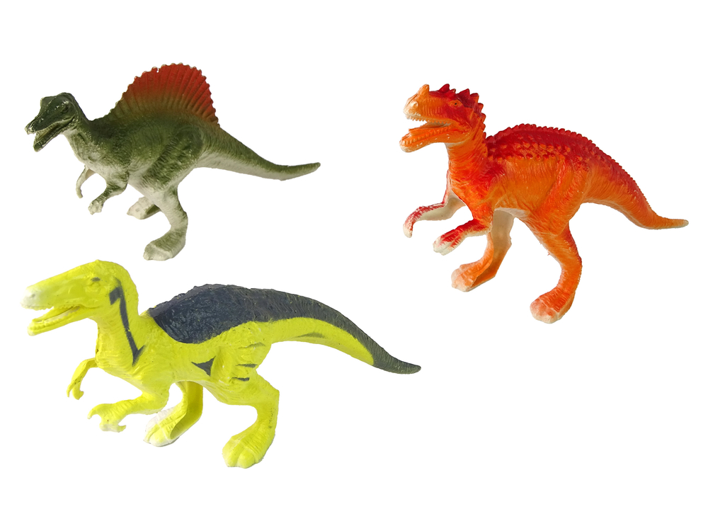 Set of Dinosaur Figures 9 Pieces Colorful