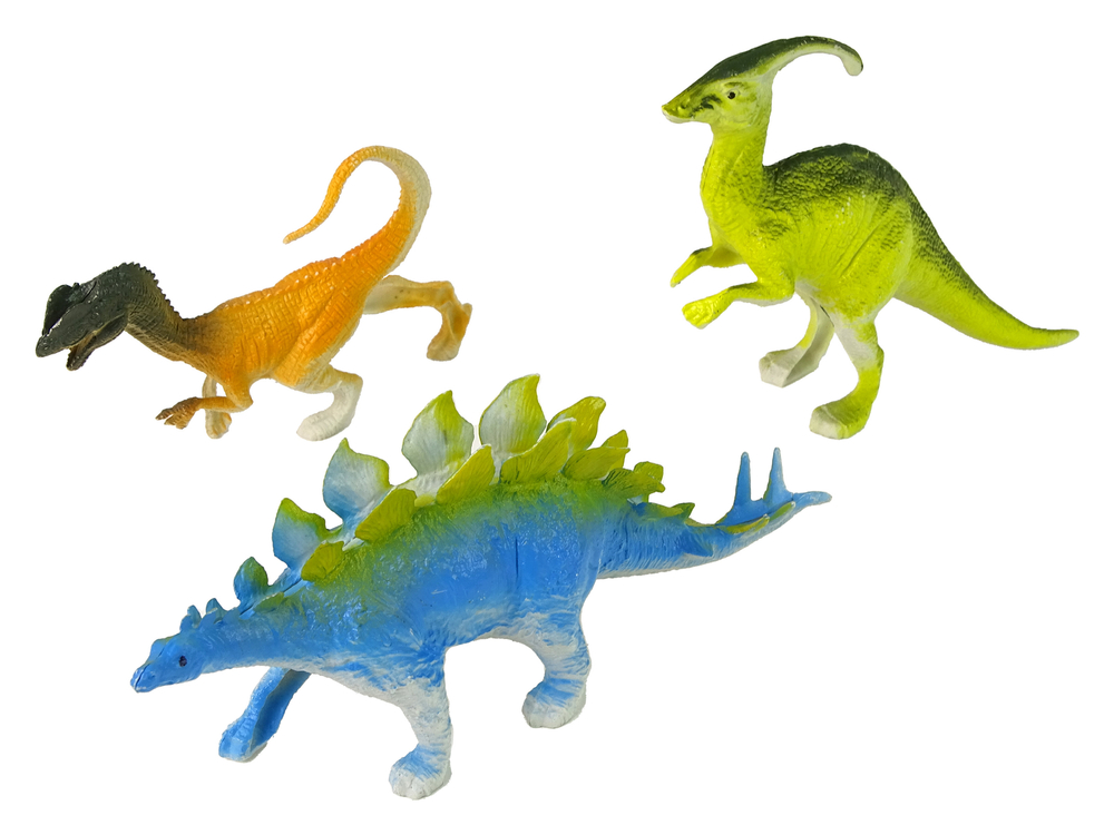 Set of Dinosaur Figures 9 Pieces Colorful