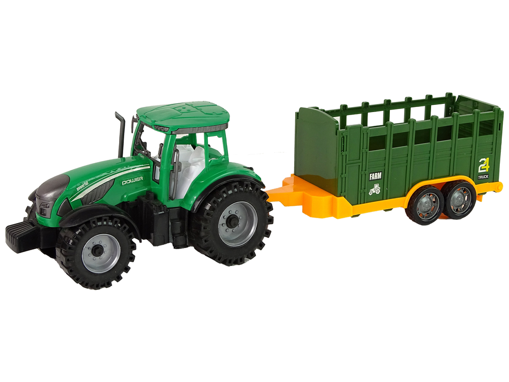 Green Farm Tractor Trailer Friction Drive