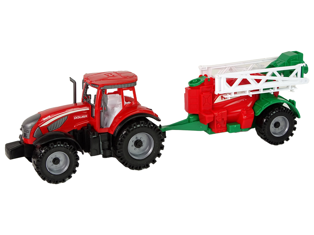 Farm Tractor With Red Sprayer