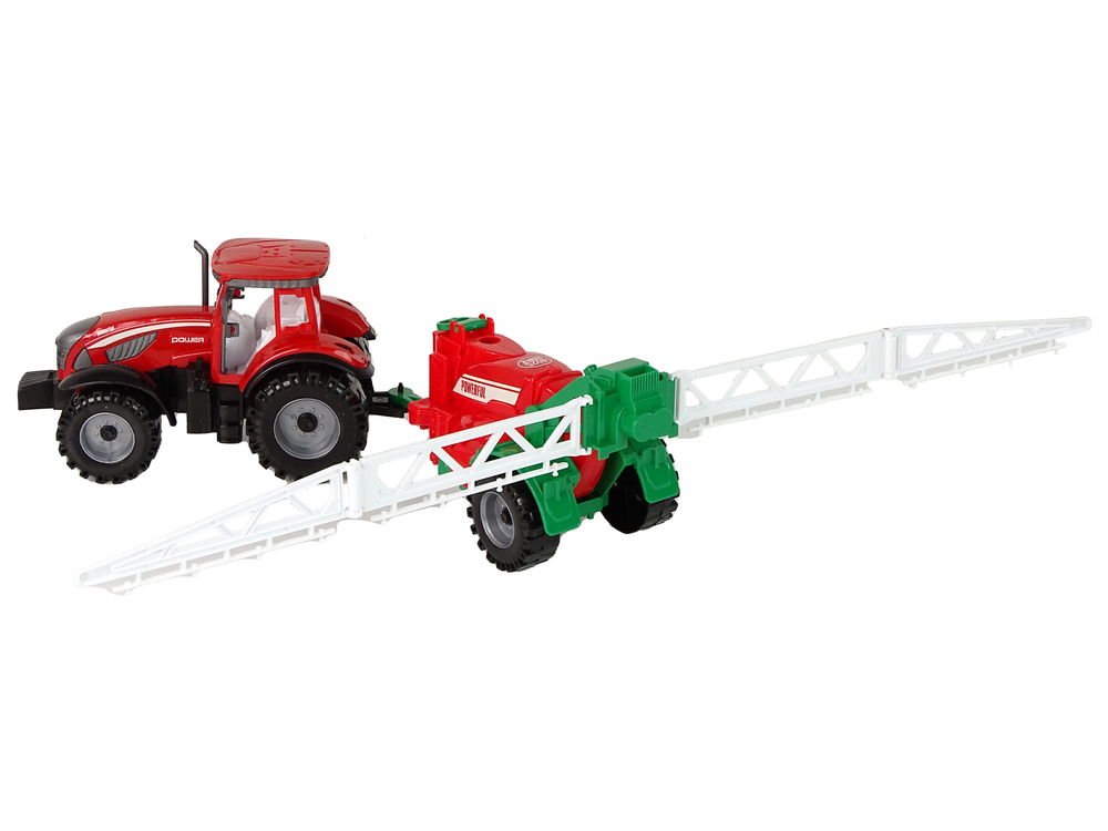 Farm Tractor With Red Sprayer