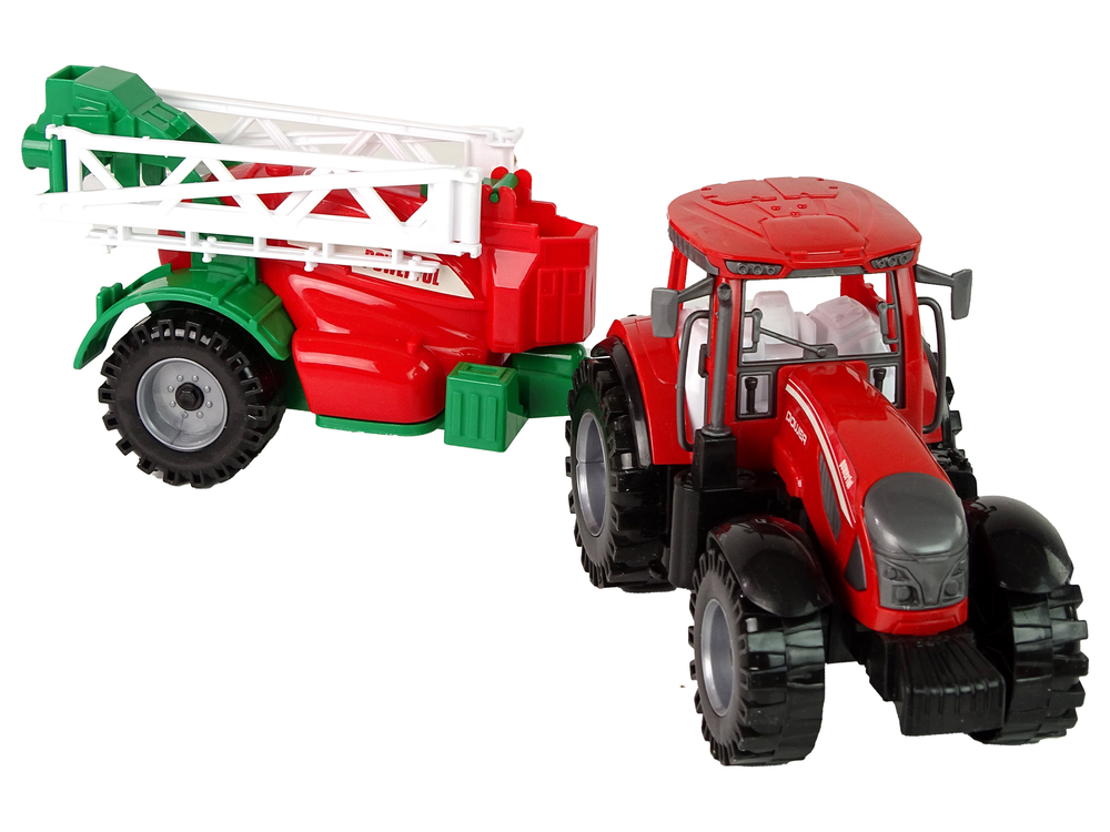 Farm Tractor With Red Sprayer