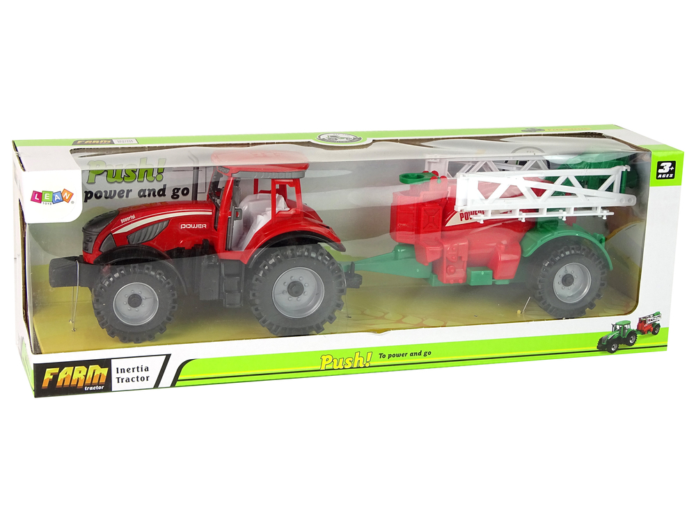 Farm Tractor With Red Sprayer