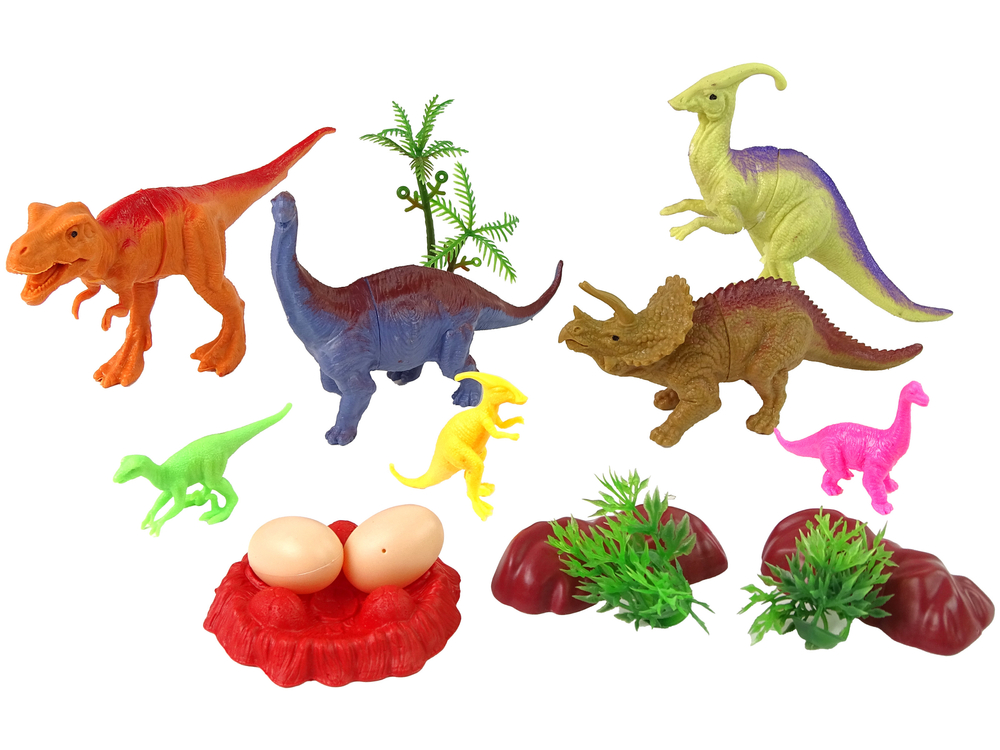 Set of Dinosaur Figures with Accessories 15 Pieces