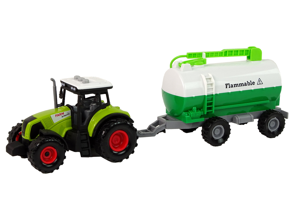 Tractor for Kids with Trailer Tank Car Farm