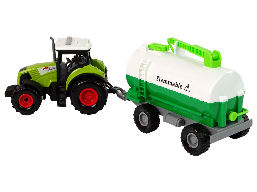 Tractor for Kids with Trailer Tank Car Farm