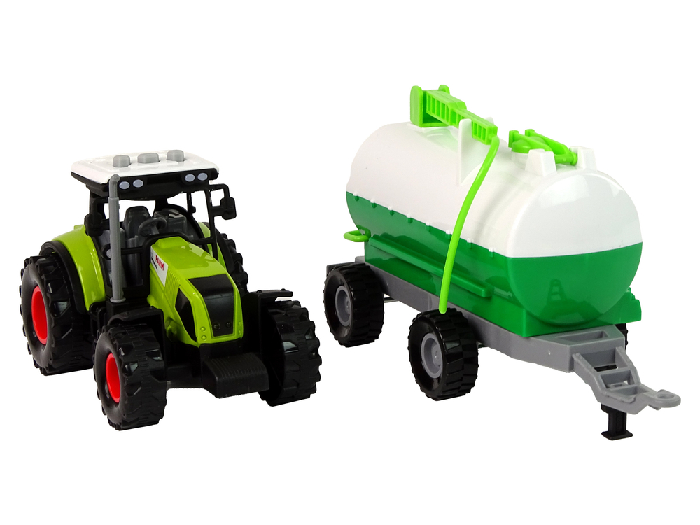 Tractor for Kids with Trailer Tank Car Farm