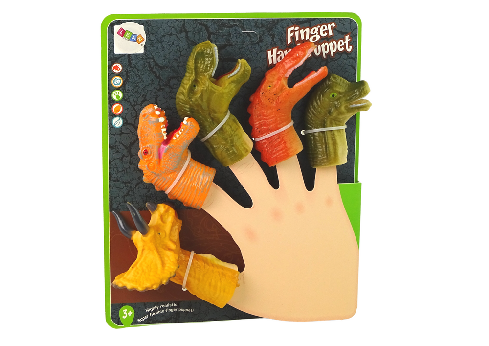 Finger Puppets Dinosaurs Animals 5 pcs.