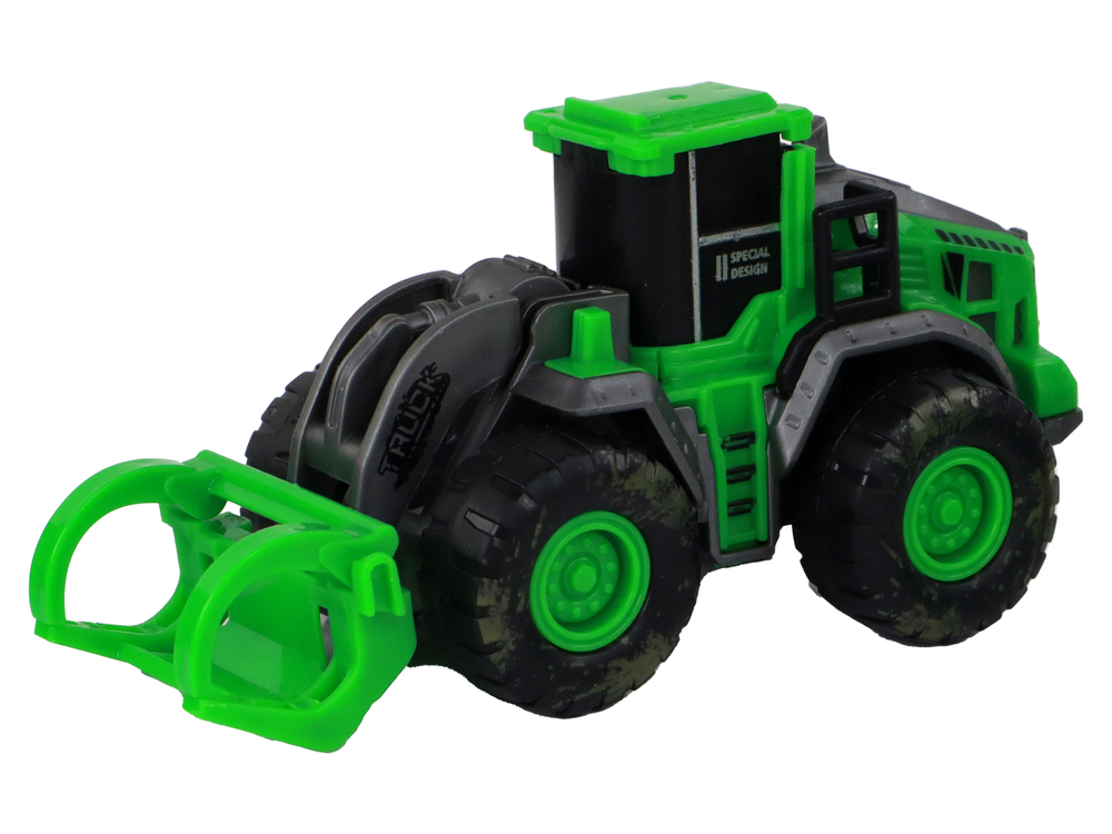 Farm Vehicle Set Green Tractors 4 Pieces