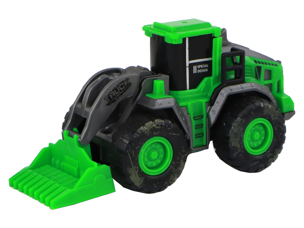 Farm Vehicle Set Green Tractors 4 Pieces