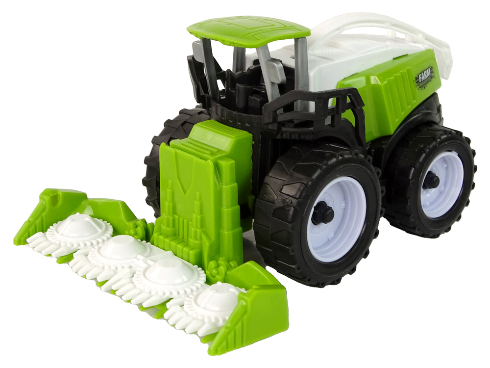 Farm Vehicle Set Green Tractors 4 Pieces