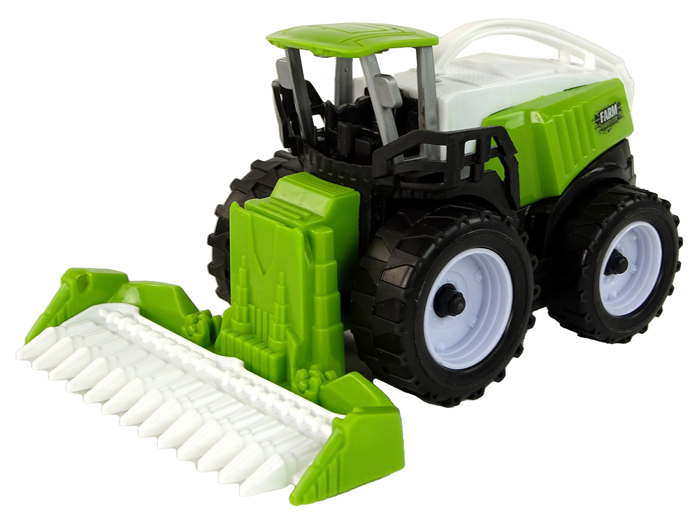 Farm Vehicle Set Green Tractors 4 Pieces