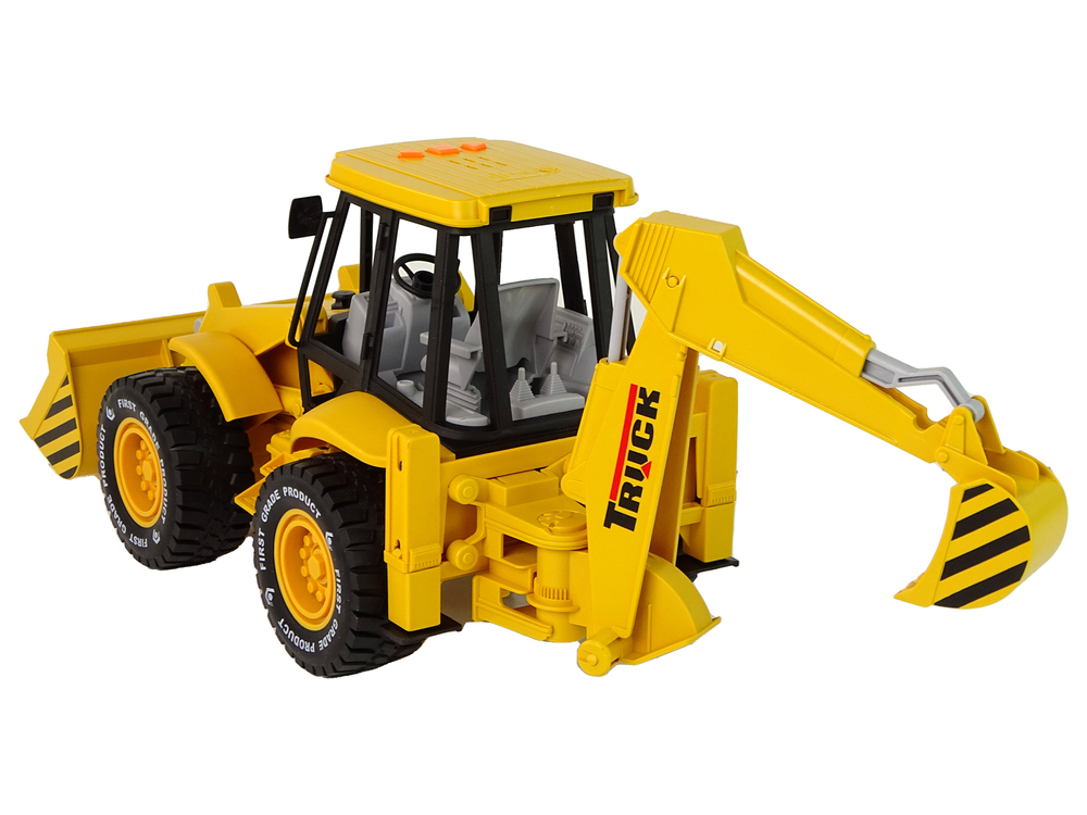 Excavator Tractor With Friction Drive Sound Yellow