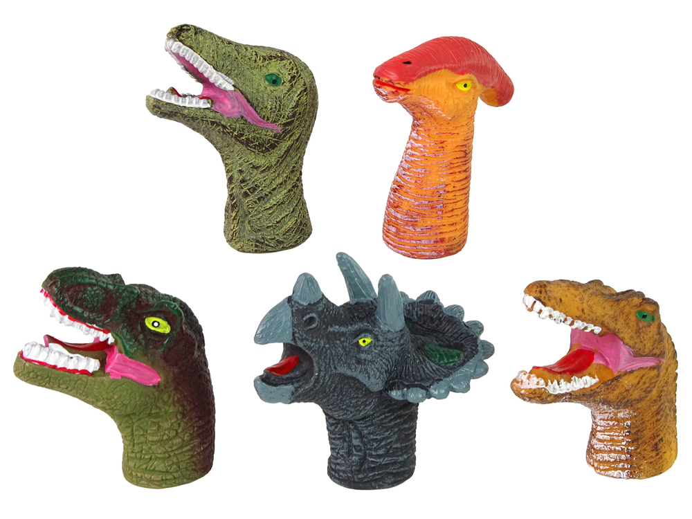 Finger Puppets Dinosaurs Colorful 5 Pieces