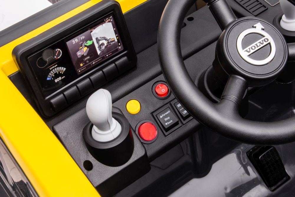 Bērnu elektriskais traktors Volvo DK-VE888 Yellow