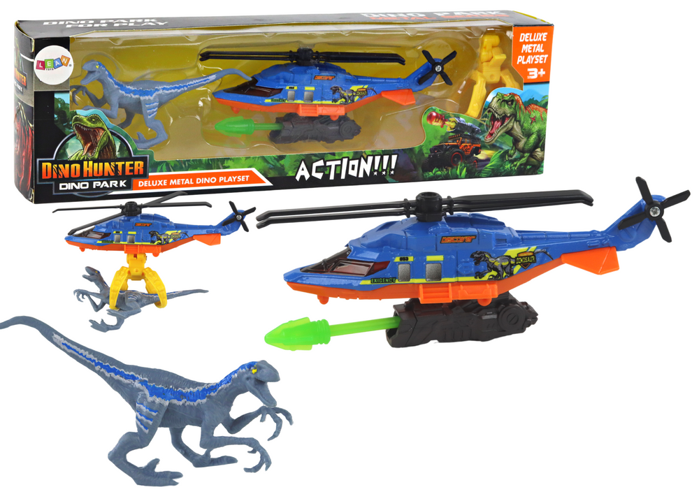 Helicopter Helicopter Dinosaur Park Blue Dino Park Set