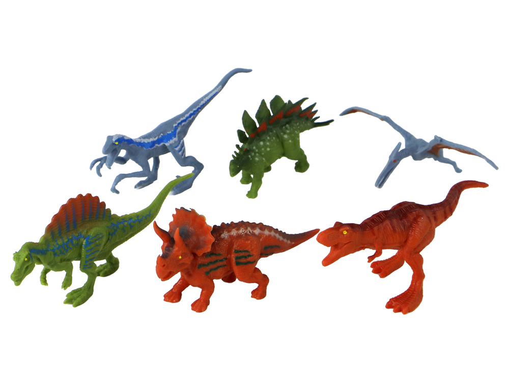 Helicopter Dinosaurs Vehicle Set 6 Colorful Pcs