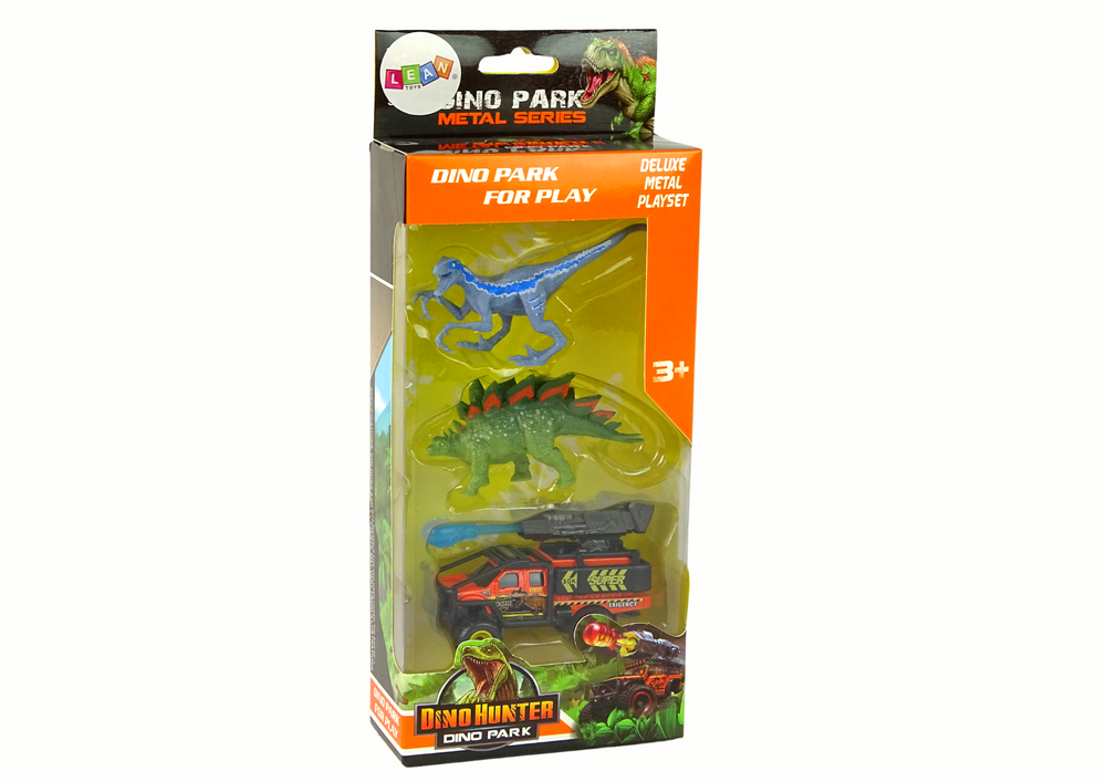 Dinosaurs Figures Car With Rocket Set