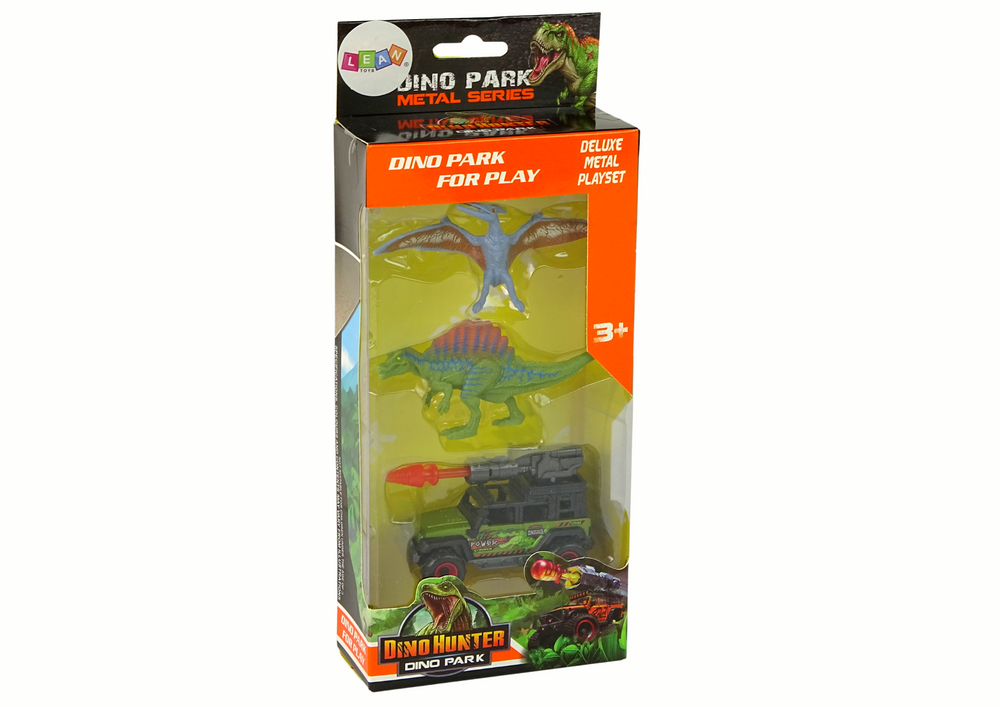 Dinosaurs Figures Car With Rocket Set