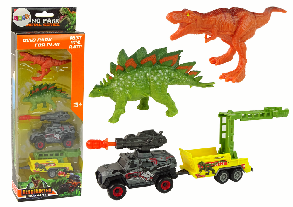 Dinosaurs Set Auto Rocket Trailer