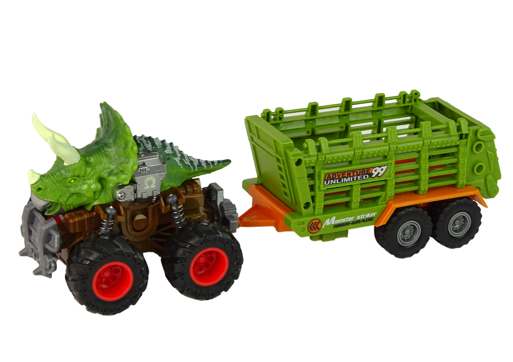 Vehicle with a Dinosaur Theme Trailer 4 Dinosaur Pieces