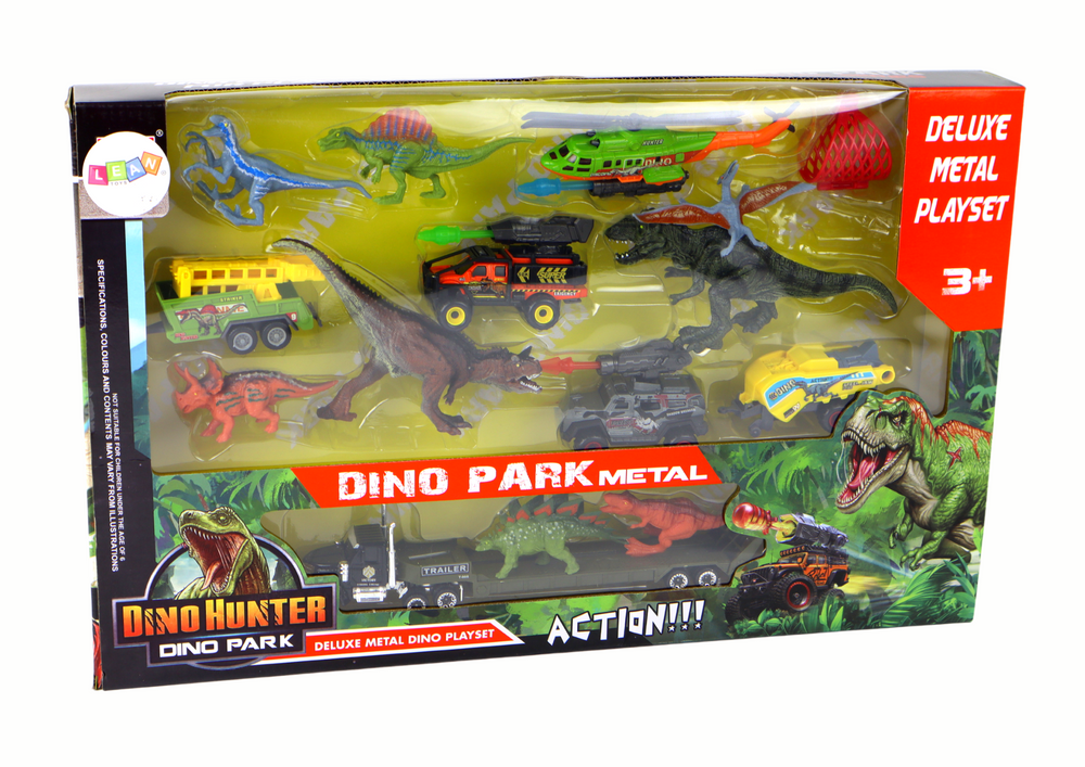 Helicopter Dinosaurs Vehicle Set 8 Colorful Pcs