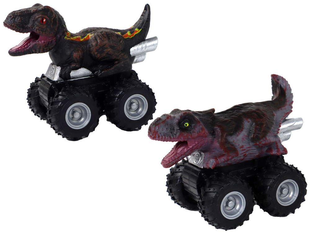 Dinosaur car with friction drive. Various species and colors