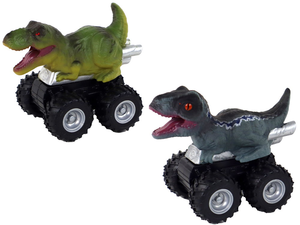 Dinosaur car with friction drive. Various species and colors