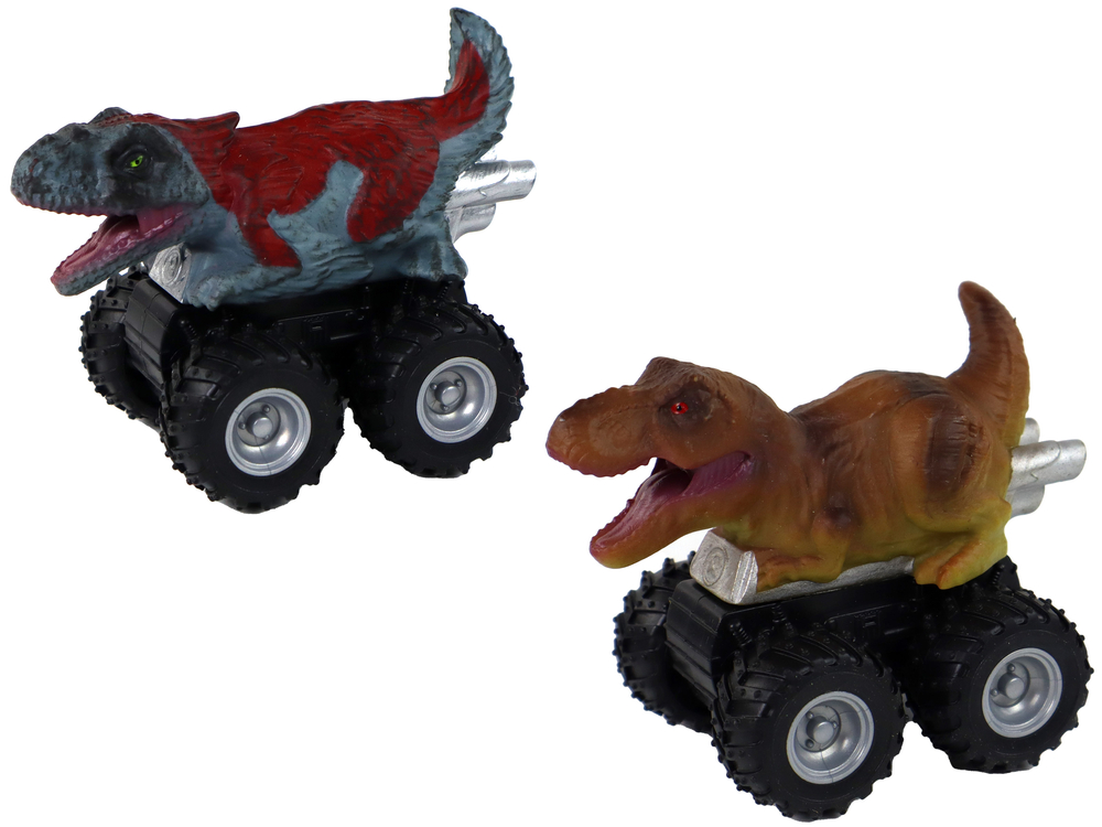 Dinosaur car with friction drive. Various species and colors