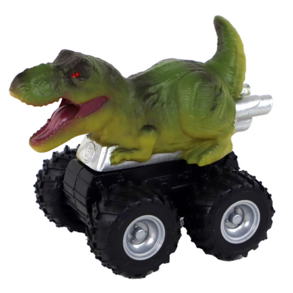 Dinosaur car with friction drive. Various species and colors