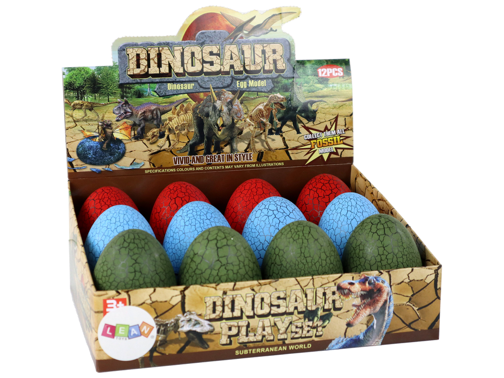 Dinosaur Figurine Egg 3 Colors 9cm