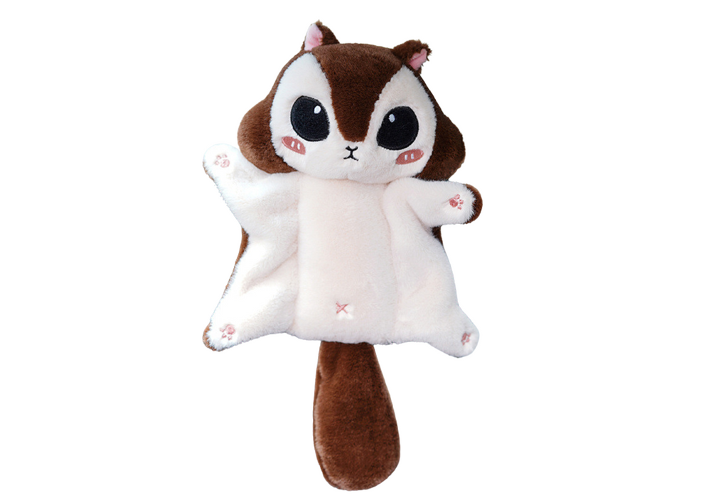 Plush Mascot Sugar Glider Squirrel Brown Keychain 10 cm