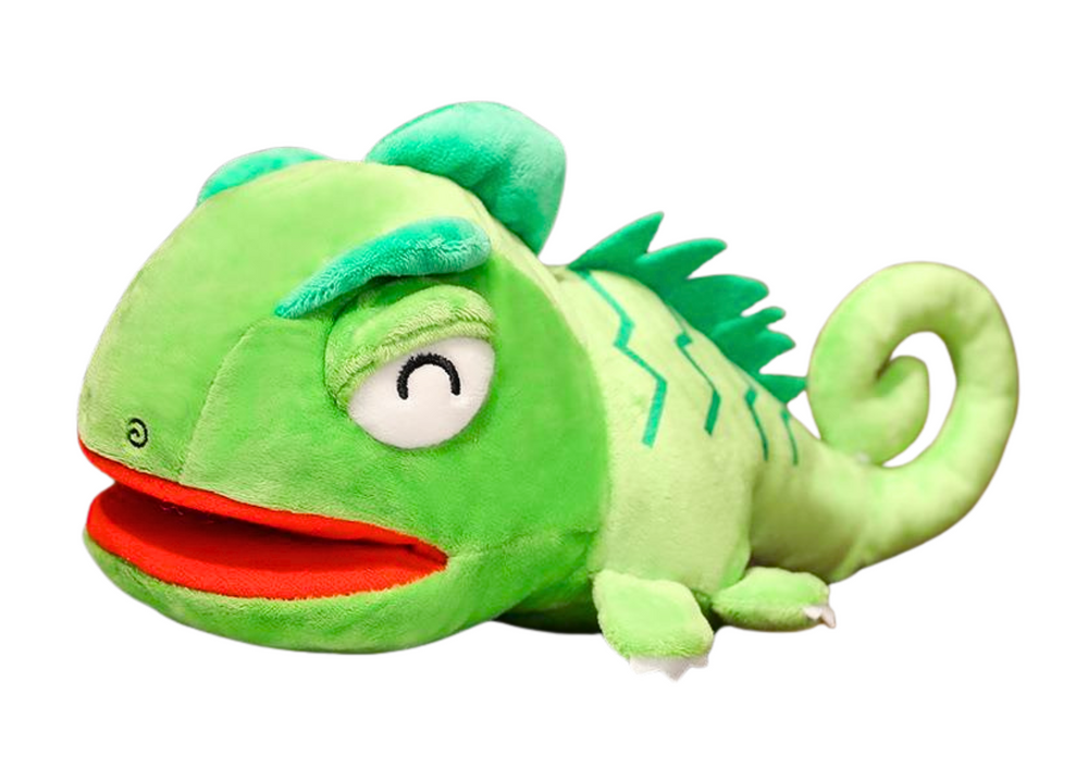 Plush Green Dragon Mascot Puppet 30 cm