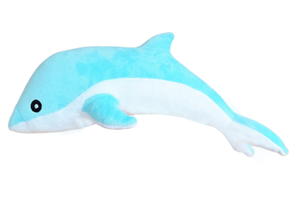 Blue dolphin plush mascot 30 cm