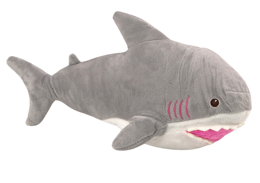 Plush Shark Mascot Cuddly Toy 40cm Gray