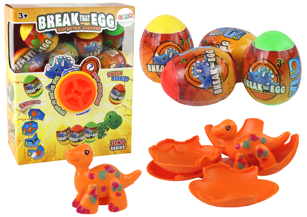 Cracking Dinosaur Egg Draw Colorful Shell 12 pcs.