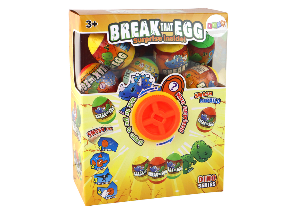 Cracking Dinosaur Egg Draw Colorful Shell 12 pcs.