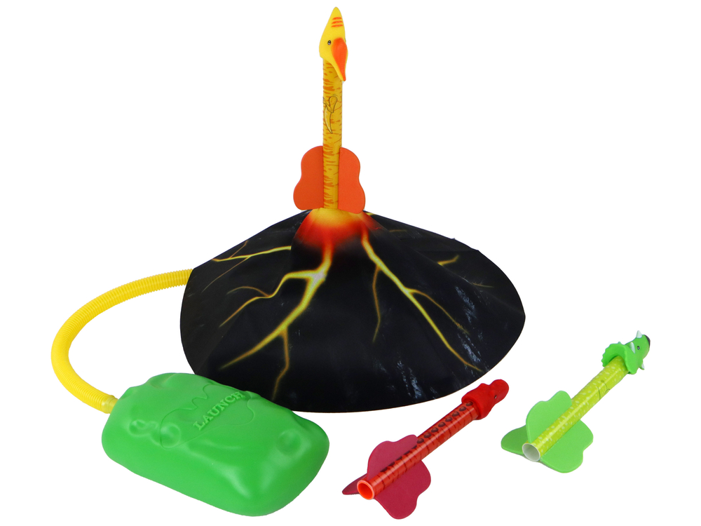 Volcano Launcher Rocket Dinosaurs Game At Home And Backyard