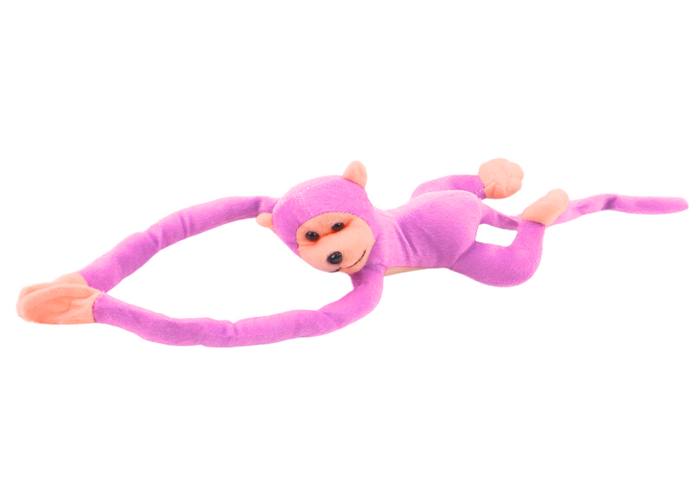 Plush Monkey Mascot with Sound, Pink 60 cm