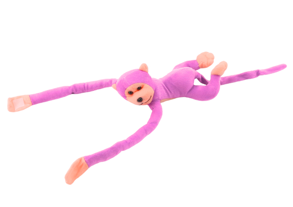 Plush Monkey Mascot with Sound, Pink 60 cm