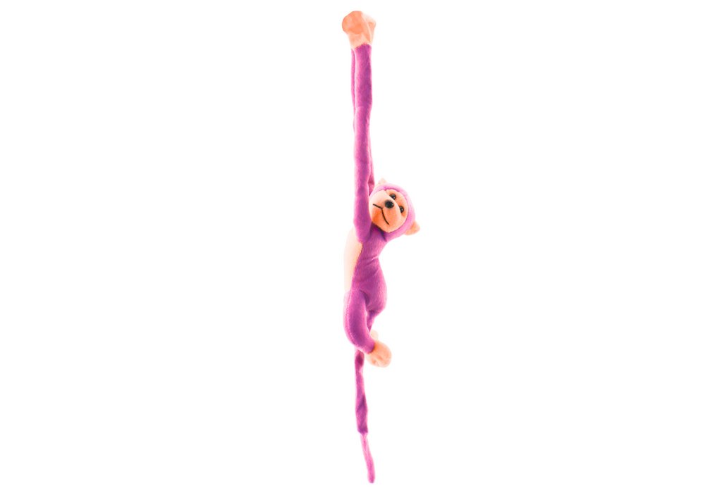 Plush Monkey Mascot with Sound, Pink 60 cm