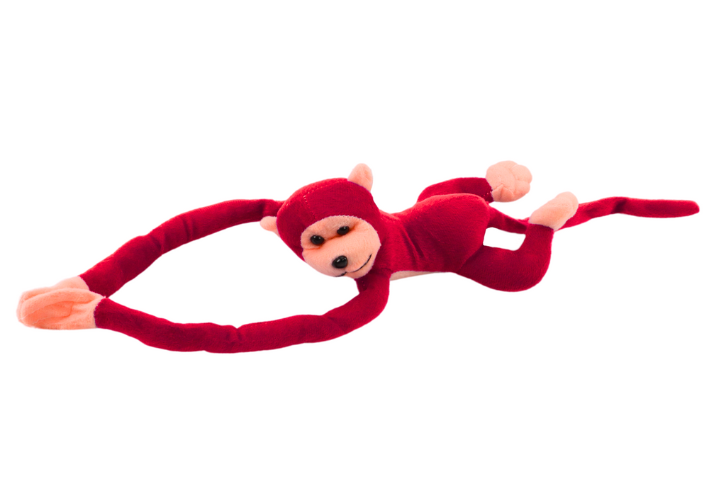 Plush Monkey Mascot with Sound, Red 60 cm