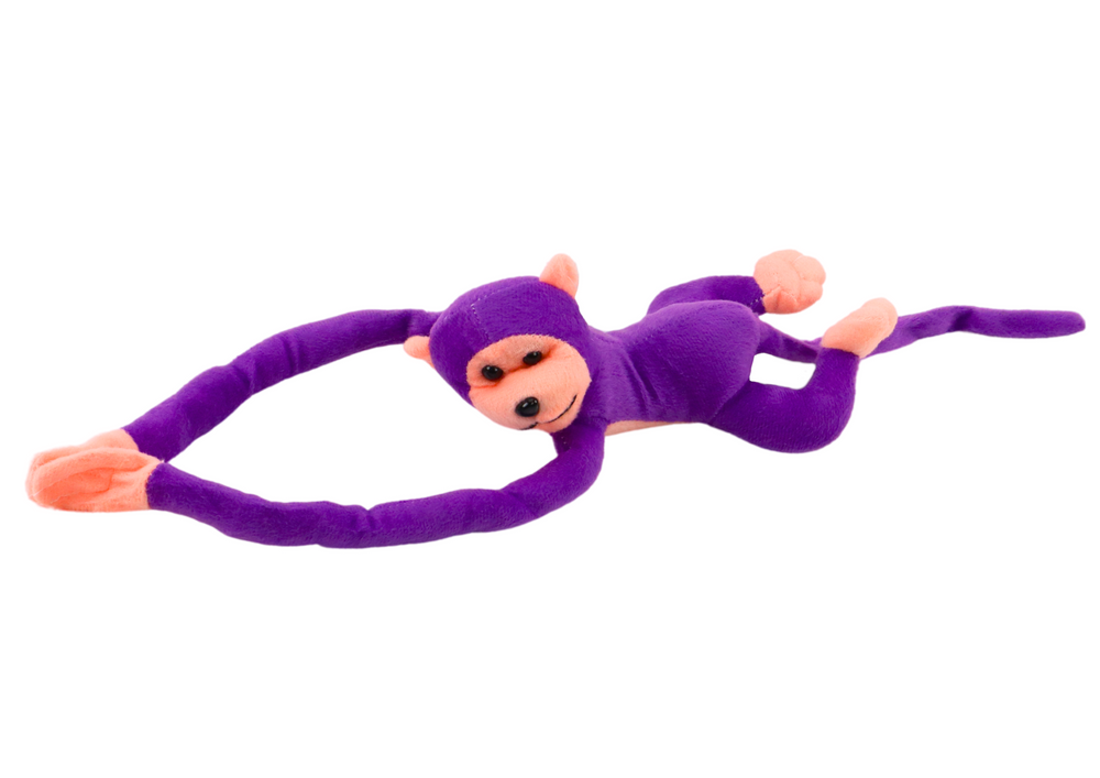 Plush Monkey Mascot with Sound, Purple, 60 cm