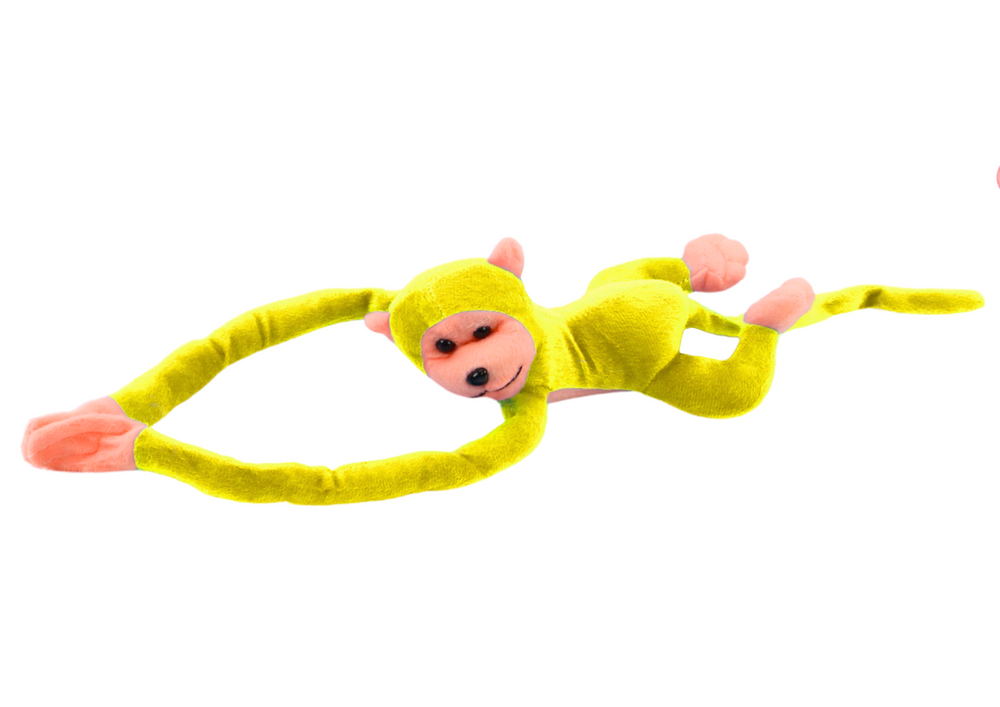 Plush Monkey Mascot with Sound, Yellow 60 cm