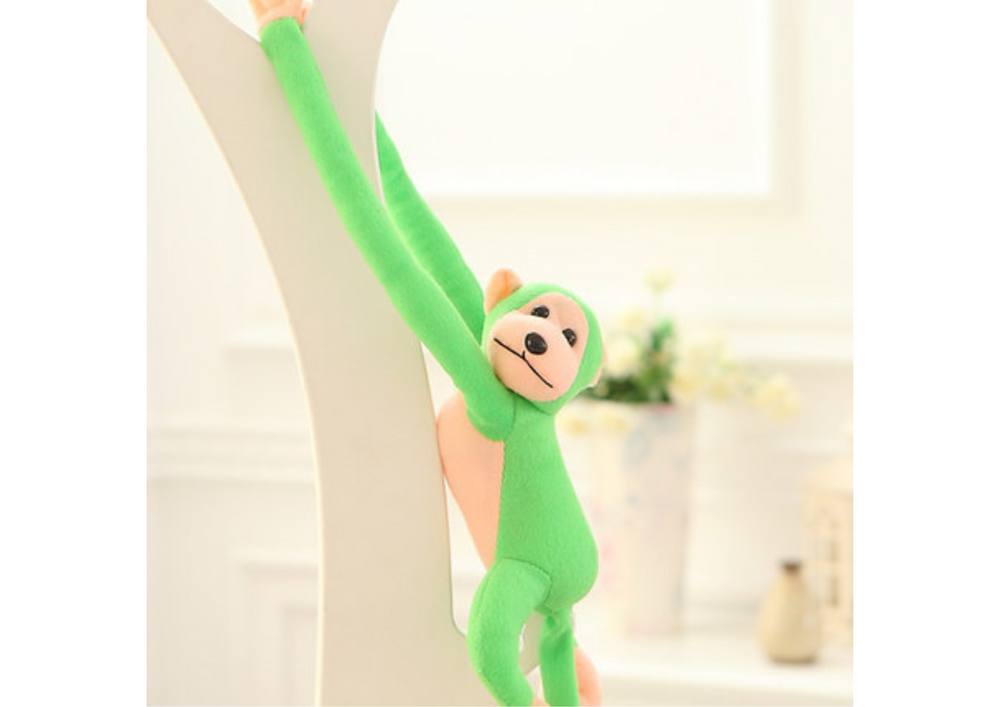 Plush Monkey Mascot with Sound, Green 80 cm