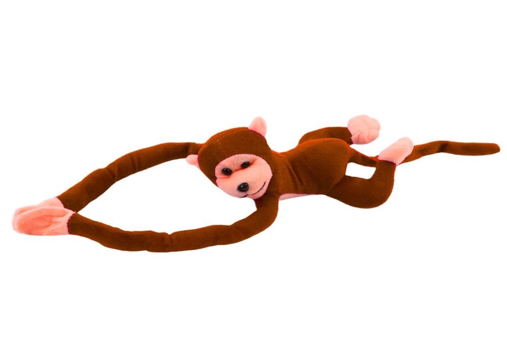 Plush Monkey Mascot with Sound, Dark Brown 80 cm