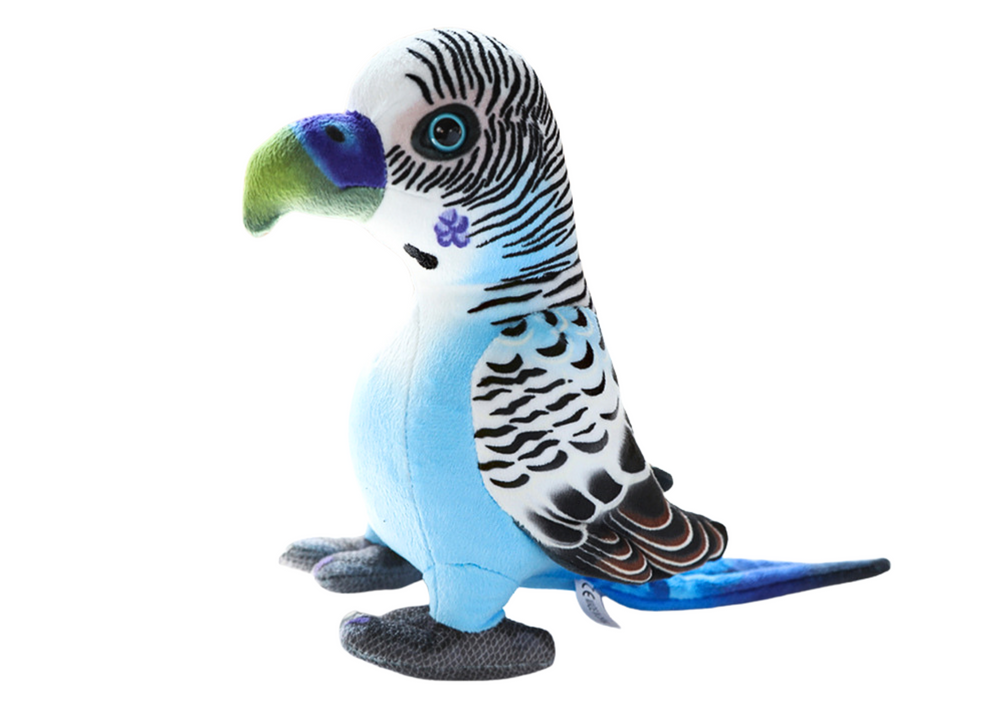 Plush Blue Parrot Mascot 20 cm