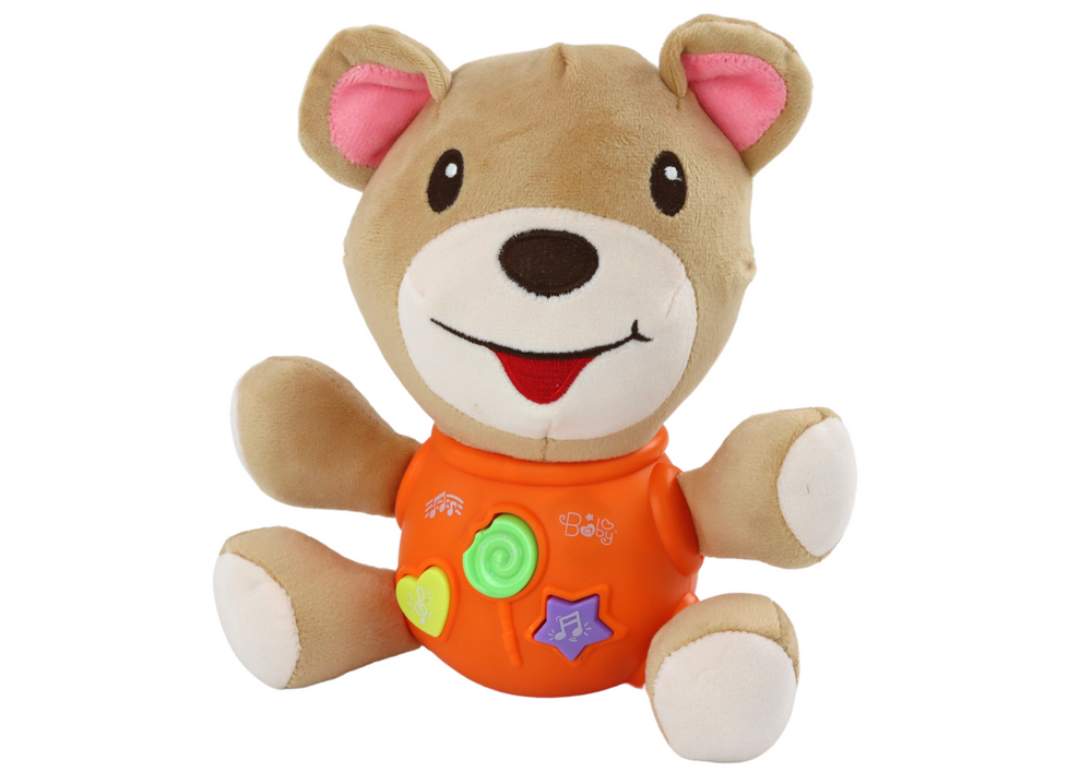 Teddy Bear Interactive Teddy Bear Orange Playing 23 cm